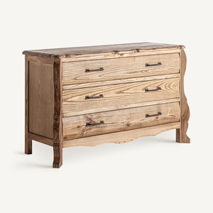 Rustic Solid Wood Dresser <b>Cabinet</b> Vintage Farmhouse Chest of Drawers for Bedroom Hotel and Villa Furniture - Product Image 2