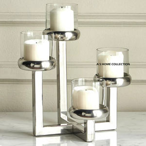 Support de bougie en métal au design avant-gardiste, fabriqué dans le meilleur métal de haute qualité, pour la décoration de la maison, des restaurants, des hôtels et des bureaux, lot de 2. - Product Image 6