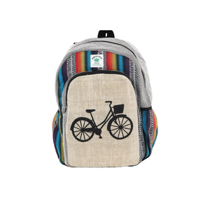 Sac à dos de sport décontracté en coton et chanvre - Product Image 2