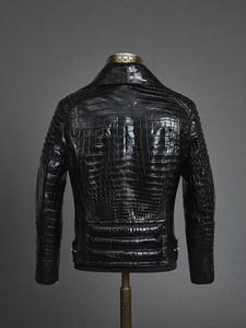 Veste imperméable d'hiver authentique pour homme, fabriquée en cuir véritable, coupe classique et finition haut de gamme - Product Image 2