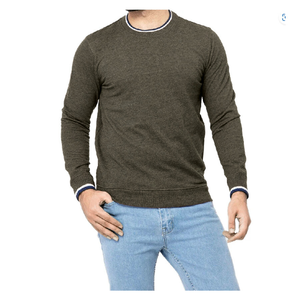 Sweat-shirt à col rond pour homme avec fermeture éclair, manches régulières, polyester/coton, coupe ample, impression de logo personnalisée, sweat-shirt pour homme - Product Image 6