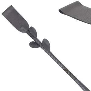 Látigo de cuero genuino de vaca con mango trenzado para la muñeca - Product Image 2