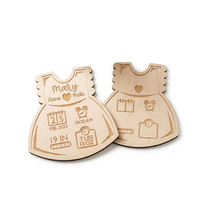 Panneau d'annonce <span class=keywords><strong>de</strong></span> <span class=keywords><strong>naissance</strong></span> en bois sur le thème <span class=keywords><strong>de</strong></span> la robe <span class=keywords><strong>de</strong></span> bébé, artisanat décoratif fait main <span class=keywords><strong>pour</strong></span> accessoire photo <span class=keywords><strong>de</strong></span> nouveau-né, décoration <span class=keywords><strong>de</strong></span> chambre d'enfant et <span class=keywords><strong>de</strong></span> la maison - Product Image 5