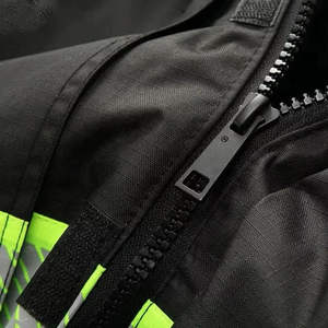 Vêtement de travail en coton bleu certifié Oeko-Tex, haute visibilité, veste de sécurité réfléchissante pour ingénieurs, vente en gros - Product Image 5