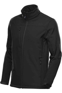Chaqueta de Forro Polar Negra para Hombre, Cuello Alto, Cierre de Cremallera, Resistente al Viento, Informal, para Otoño, Corte Regular, Exterior de Poliéster - Product Image 2