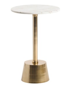 Table basse en marbre naturel artistique moderne faite à la main avec cadre métallique sculptural pour salons de luxe - Product Image 2