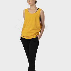 Débardeur de sport décontracté et respirant pour femme, avec logo frontal, prix bas, en stock - Product Image 2