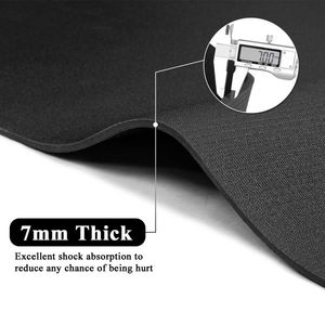 Tappetino Fitness in PVC Nero 5*7ft Antiscivolo e Impermeabile Ecologico per Pratica Yoga - Product Image 2