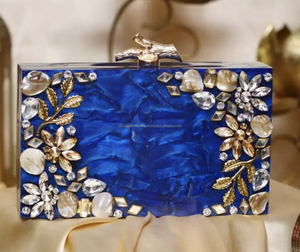 Bolso de mano de resina de Calidad única para mujeres y niñas, bolso de fiesta de boda de la India - Product Image 4