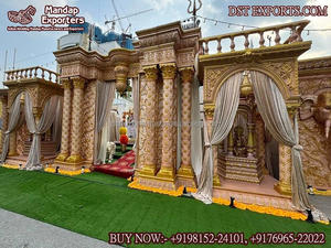 Impresionante Ceremonia de anillo de bodas, decoración de escenario, escenario de compromiso de Boda del sur de la India, escenario de ceremonia de boda SriLankan - Product Image 6