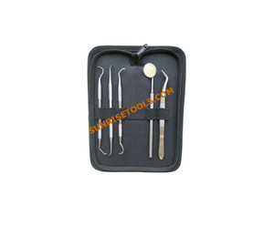 Ensemble de sondes pour la fabrication de bijoux en fer avec miroir et pinces, 5 pièces dans un étui noir par SUNTOOLS/STIPL - Product Image 2