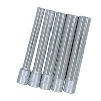 3/8" Dr. Douilles extra profondes - Qualité industrielle et bricolage, personnalisables OEM/ODM/OBM, finition satinée, fabriquées à Taïwan