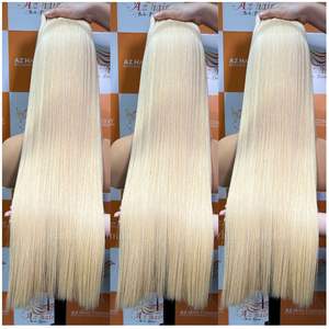 Venta al por mayor de extensiones de cabello de trama de cabello vietnamita crudo de longitud personalizada varios colores de 8 a 40 pulgadas paquetes de cabello humano - Product Image 5