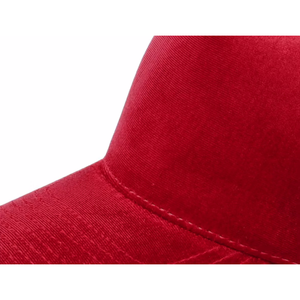 Gorra Trucker de Malla Roja y Negra de Terciopelo, Estilo Vintage, 5 Paneles, Modelo 112, Totalmente Personalizable, Gorra Deportiva Unisex - Product Image 6