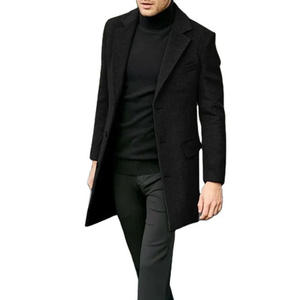 Manteau long trench pour homme, coupe moderne, tissu premium, coupe-vent, ceinture, confortable, automne-hiver, vêtements d'extérieur, tenue de travail - Product Image 2