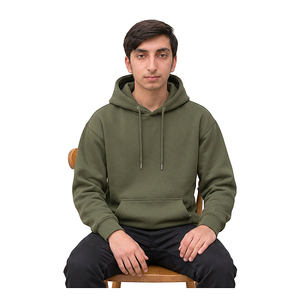 Cotton Pullover <b>Hoodie</b> Relaxed Fit Streetwear Sweatshirt Custom Private Label Apparel Manufacturing For Fashion Clothing Brands - Product Image 6
