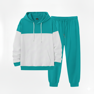 Sudadera con capucha y pantalones de chándal holgados personalizados con estampado de lavado ácido, estilo urbano informal deportivo para otoño - Product Image 1