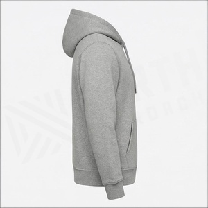 Sweat-shirt à capuche gris pour homme North Approach, coupe classique, en coton French Terry, avec poche avant, décontracté, pour l'automne - Product Image 3