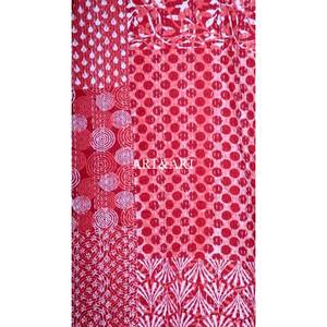 Kimono de Algodón Kantha Boho Hecho a Mano, Túnica Larga para Mujer, Tejido Transpirable con Diseño Floral, para Primavera/Verano - Product Image 5