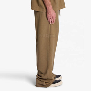 In Stock High Quality Men Flare <b>Trouser</b> <b>Elastic</b> Waist Casual Breathable Eco-Friendly Lightweight Professional Outdoor Use - Product Image 5