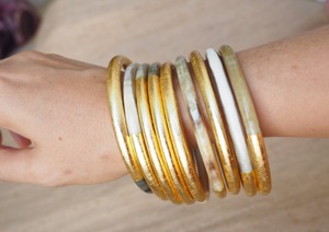 Classic Religious Organic Buffalo Horn <b>Bangles</b> <b>Bracelet</b> Unisex Polished Waterproof Indian Wedding Party Jewelry - Product Image 2