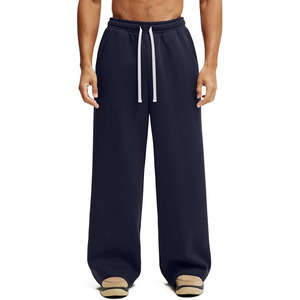 Pantalon de survêtement ample en molleton pour homme, coupe large, avec poches - Product Image 1