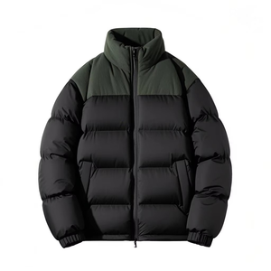 2026 Designer Winter Warm Regular Premium Quality Custom Logo Solid Front Coated <b>Men</b> <b>Puffer</b> <b>Jacket</b> Stand Waterproof - Product Image 6