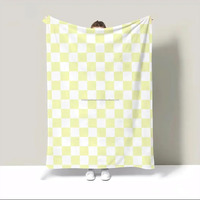 Couverture d'urgence unisexe personnalisée en polyester argenté doux, couleur unie, tricotée, respirante et chaude