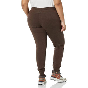 Pantalon de survêtement pour femme, très vendu, pour l'hiver, en polyester/coton épais, avec dentelle plate, coupe large, style jogger oversize - Product Image 3
