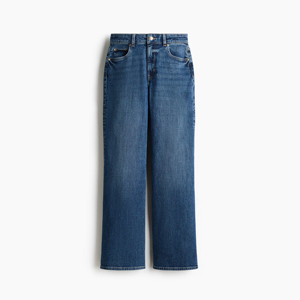 Pantalon en jean pour femme, style Harper, taille haute, coupe large, coupe droite, décontracté, tendance - Product Image 4