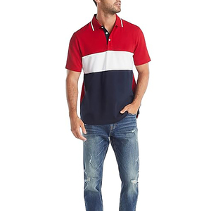 Polo en coton de luxe de haute qualité pour hommes, polo de golf en polyester tricoté avec logo brodé, polos personnalisés - Product Image 2