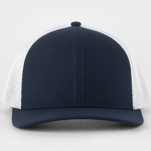 New Fashion Custom Manufacture 6-Panel <b>Navy</b> Blue Mesh Trucker <b>Hats</b> Adjustable Casual Breathable Summer Clothing Caps - Product Image 3