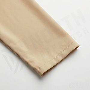 Ensemble Abaya Deux Pièces pour Femme en Polyester, Haut à Manches Longues et Pantalon, Col Fendu, Motif Dessiné à la Main, Grande Taille, Tenue Islamique Modeste - Product Image 5