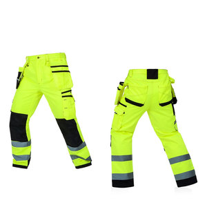 Heavy Duty Breathable Polyester/Cotton Labor Pants Professional Craftsmanship <b>Builder</b> Technician Multi Pocket Protective - Product Image 1