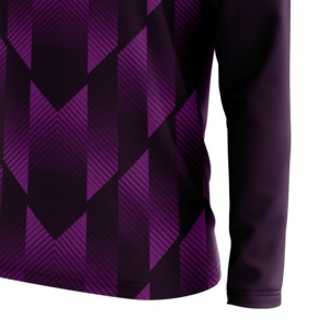 T-shirt de sport tendance, nouveau style, haute qualité, impression de logo personnalisé, manches longues, col rond, 100% coton, sublimation - Product Image 6