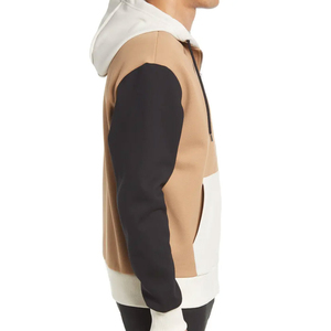 Sweat à capuche zippé 100 % coton pour homme, manches longues, personnalisé, polaire automne, motif uni, thermique, séchage rapide, coupe-vent, respirant - Product Image 3