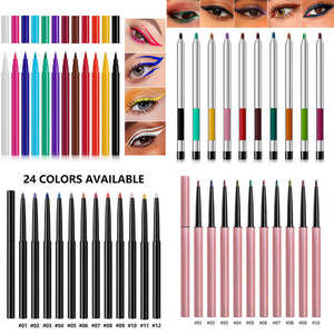 Crayon gel pour les yeux minéral imperméable vegan en 24 couleurs, séchage rapide, hautement pigmenté, multi-usages, pour les yeux et les lèvres, anti-bavures, maquillage - Product Image 4