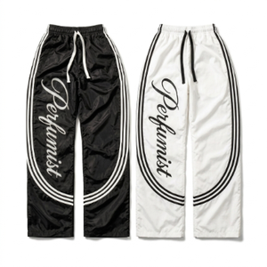 OEM Men's High Quality Custom Digital Printing Wide Leg Vintage <b>Trousers</b> Casual Mid Waist Winter Midweight Distressed Waterproof - Product Image 1