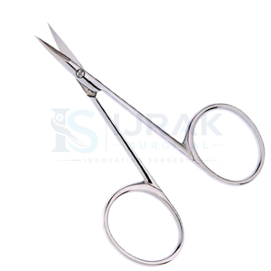 Ciseaux à cuticules droits en acier inoxydable, lame ultra-fine et tranchante, style chirurgical, pour le soin des ongles - Product Image 2