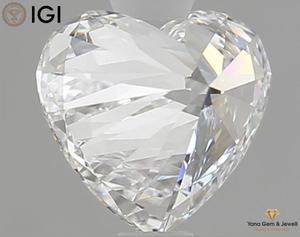 Diamante Cultivado en Laboratorio CVD de 1.00 Quilates, Color E, Claridad VVS1, Corte Corazón, con Certificado IGI, para Anillo de Promesa de Alma Gemela - Product Image 4