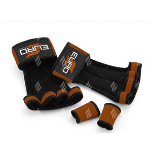 Guantes de neopreno personalizados OEM para levantamiento de pesas, diseñados para entrenamiento en gimnasio con palmas acolchadas, control de agarre y muñequeras ajustables. - Product Image 4