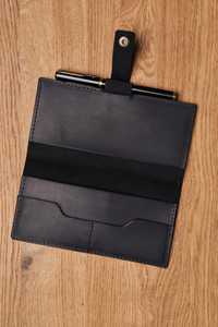 Funda de Cuero Genuino para Chequera, con 2 Bolsillos, Impermeable, Personalizable, en Oferta - Product Image 4