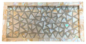 Plateau de nacre de luxe fait à la main belle conception d'incrustation de coquille pour offrir et servir - Product Image 6