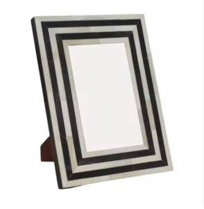 Contemporary Handmade Lightweight Eco-Friendly Bone Inlay <b>Frame</b> Creative Purple Mosaic Design for Stylish Wall Mount Home - Product Image 2