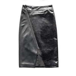 Jupe plissée en cuir sur mesure de haute qualité pour femmes, mode moderne, marque privée haut de gamme, service d'échantillons OEM ODM disponible - Product Image 2