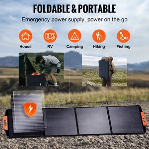 Pannello Solare Portatile Monocristallino ETFE da 200W, Caricatore con Efficienza del 23%, Pannello Solare Pieghevole con Uscita di Potenza MC4 60W/100W - Product Image 4