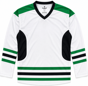 Venta al por Mayor de Camisetas de Hockey sobre Hielo con Estampado por Transferencia Térmica, Cuello en V, Malla Transpirable, Ecológicas, de Secado Rápido, 100% Poliéster, Estilo Urbano - Product Image 2