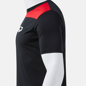 Ensemble de maillots de football personnalisés noir et rouge pour hommes, uniforme de football à séchage rapide, kit d'entraînement respirant, vêtements de sport d'équipe, vente en gros - Product Image 3