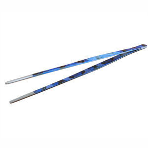 Pince de cuisine longue en acier inoxydable, idéale pour la mise en assiette des chefs et la préparation des plats, motif camouflage bleu - Product Image 3