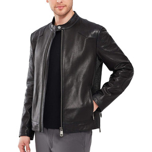 Veste en cuir pour homme de haute qualité avec un tissu intérieur doux et un style urbain élégant, veste en cuir tendance - Product Image 1